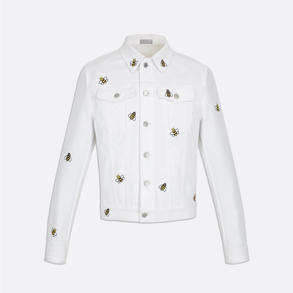 DIOR x KAWS Denim Jacket with Embroidered Details